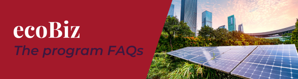 Sustainability ecobiz program FAQs