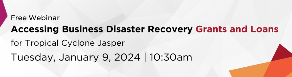 QRIDA Disaster Recovery Webinar SEQ