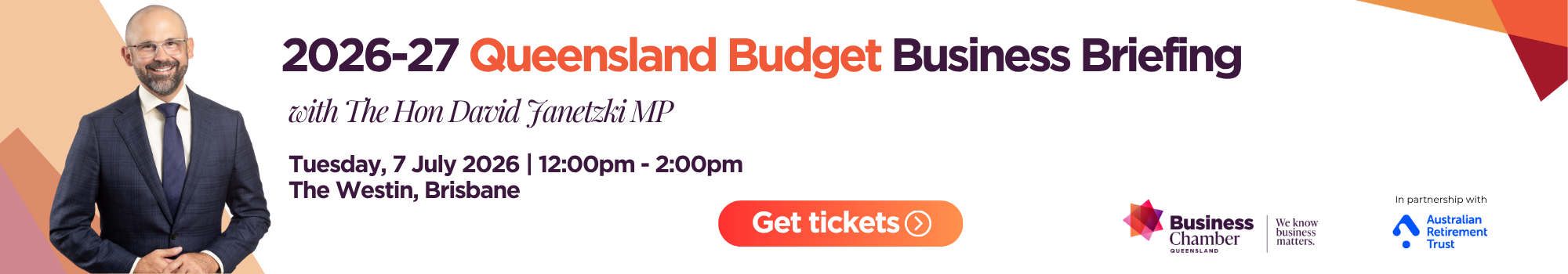 Federal budget briefing event banner